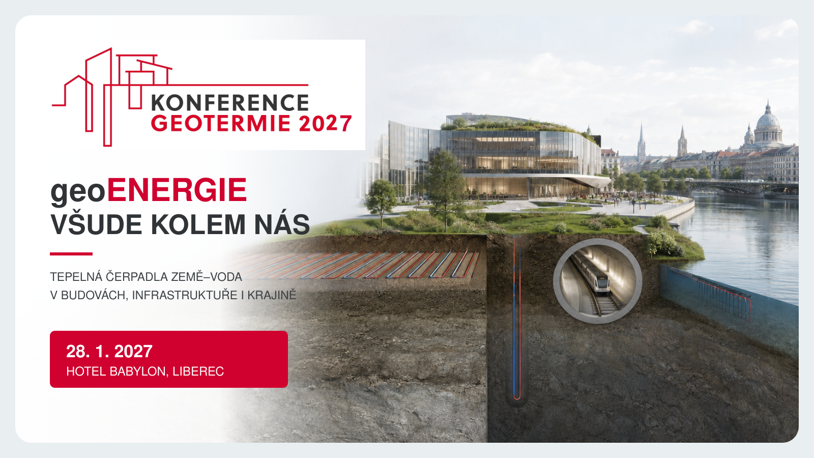 Konference Geotermie 2027 – geoENERGIE všude kolem nás, 28. ledna 2027, Hotel Babylon Liberec